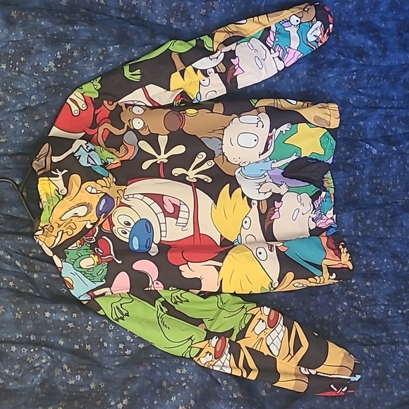 Members Only x Nickelodeon [+ Dolls Kill] Unisex 90s Cartoons Windbreaker Jacket - Picture 7 of 17